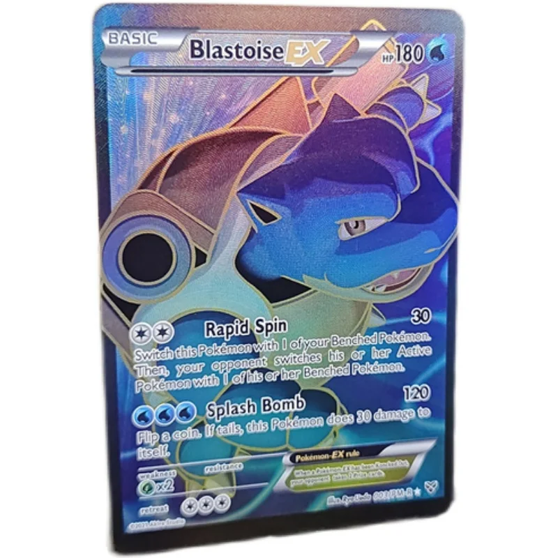 

9Pcs/set Pokemon EX Pikachu Blastoise Charizard Venusaur DIY card Hobbies Collectibles Game Anime flash Cards Gift Toys