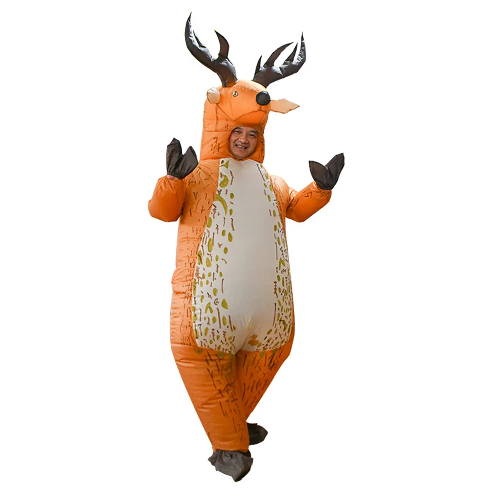 

Inflatable Costumes Elk Inflatable Suit Professional Cosplay Costume Performance Clothing Deer Party Fancy Dress 190t Polyester