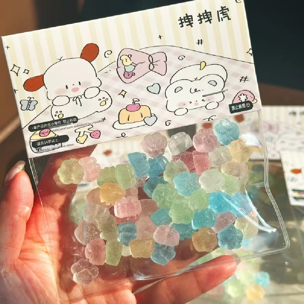 NEW Mochi Taba Healing Cute Color Chilled Macarons Mini Kittens Paws Finger Toys Cute DIY Accessories Soft Gifts Squishy Girls 2