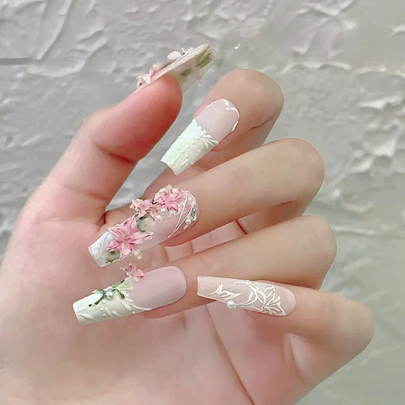 3D Stereoscopic Silicone Nail Molds Rose Flower Butterfly- Professional Manicure Tools for Nail Salon & DIY Nail Art Decorations