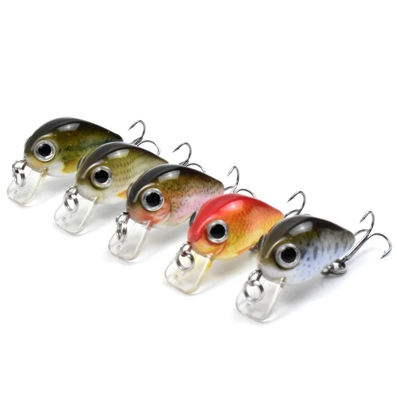 CCLTBA  Hot Sale Mini Crankbait Wobblers Floating Hard Artificial Baits Minnow for Bass Pesca Carp Perch Fishing Lures Tackle