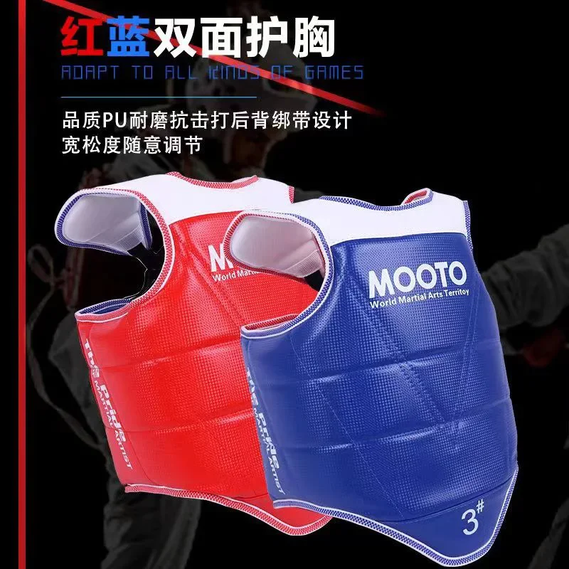 Protetor De Peito De Taekwondo Equipamento De Proteção, Proteção Mama, Combinação Profissional, Competição De Boxe