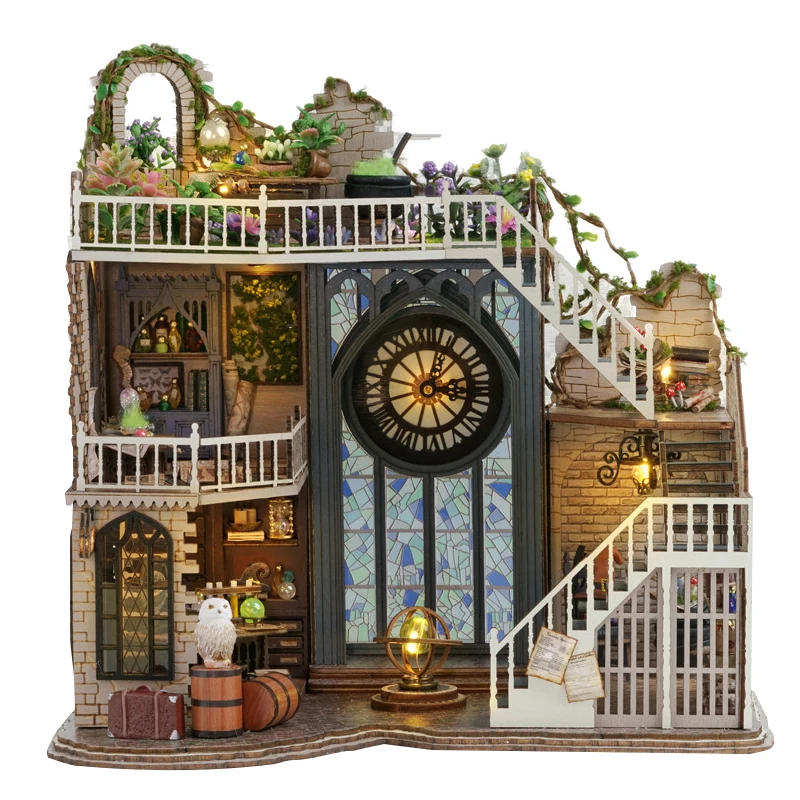 

1Set Baby House Kit Mini DIY Handmade 3D Puzzle Assembly Magic Building Model Toys, Wooden Furniture Crafts Home Bedroom Decor