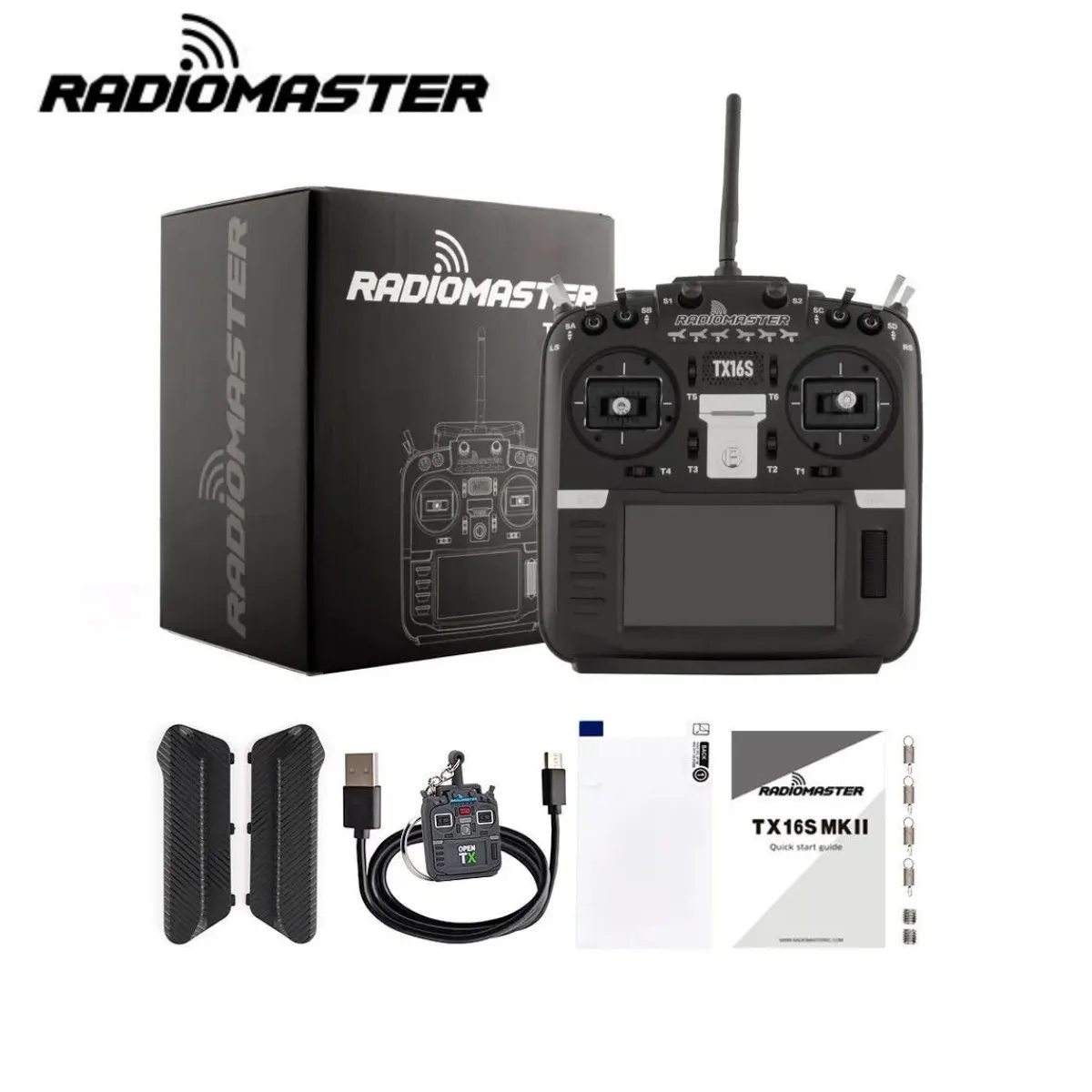 RadioMaster TX16S MKII V4.0 16CH 2.4G ホールジンバル ELRS