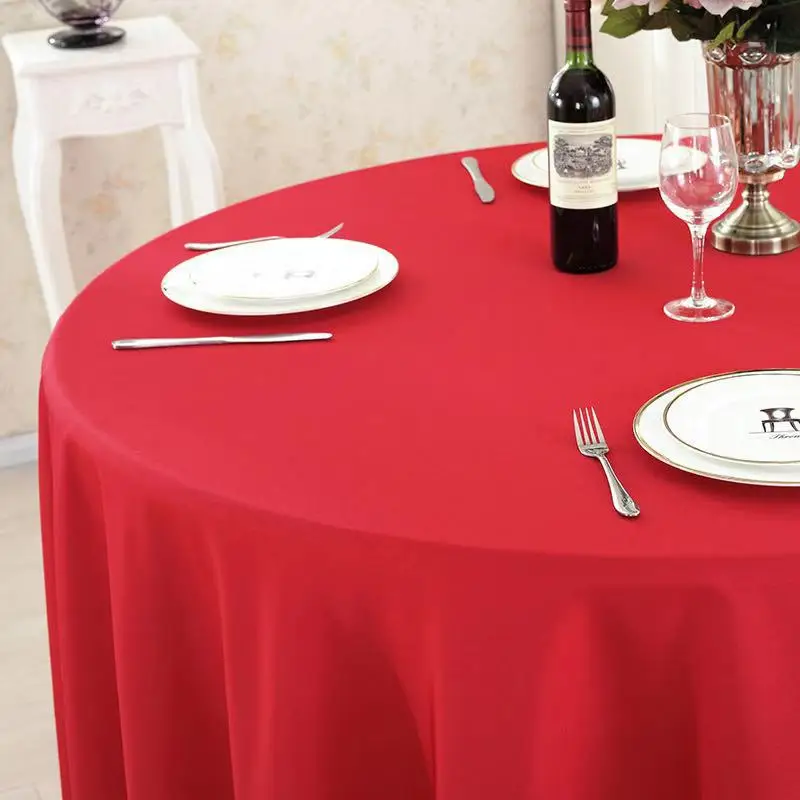 Wedding Christmas Decorative Table Cloth Round Tablecloths Dining Table Cover Birthday Banquet Decor Home Dining Cover