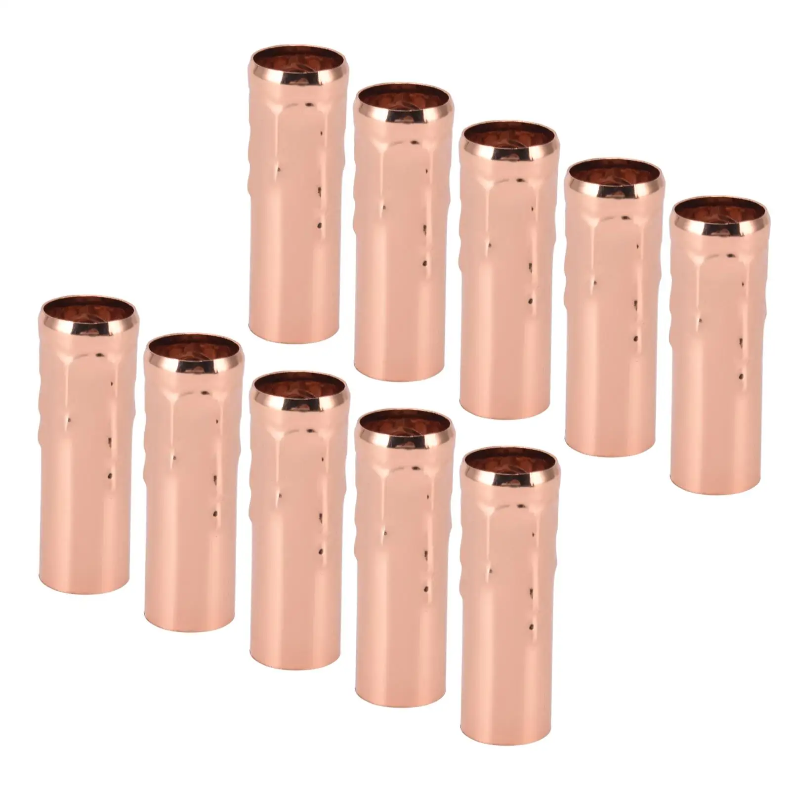 10Pcs E14 Lamp Holder Sleeve Metal Tube 25x80mm