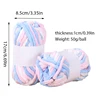 50g/Ball Blended Colorful Dye Ice Strip Line Yarn For Hand-knit DIY Soft Thickness Wool Thread Blanket Scarf Crochet Yarn 4