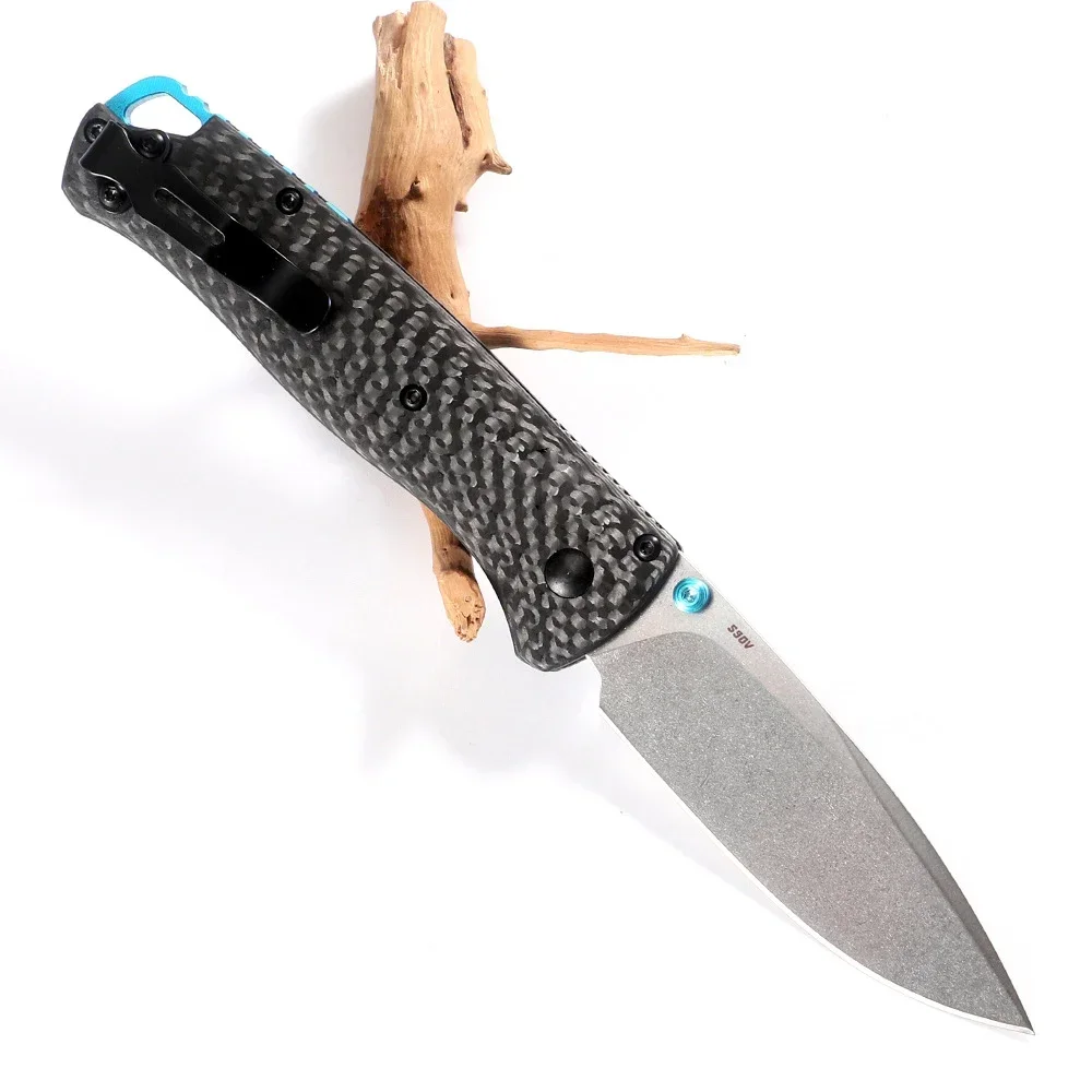 

BM Knives 535 BUGOUT Carbon Fiber Bench S90V Folding Blade Pocketknives EDC Self Defense Pocket Knives B5 Made Top Ver.