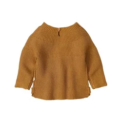 Bébé Vêtements Magasin 2021 Automne Nouveau Bébé Filles Garçons Pull Tricot Pull Petites Filles Col Rond Un Bouton Veste 0 3 Ans 