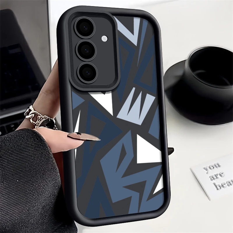 Splicing Geometric Design Phone Case