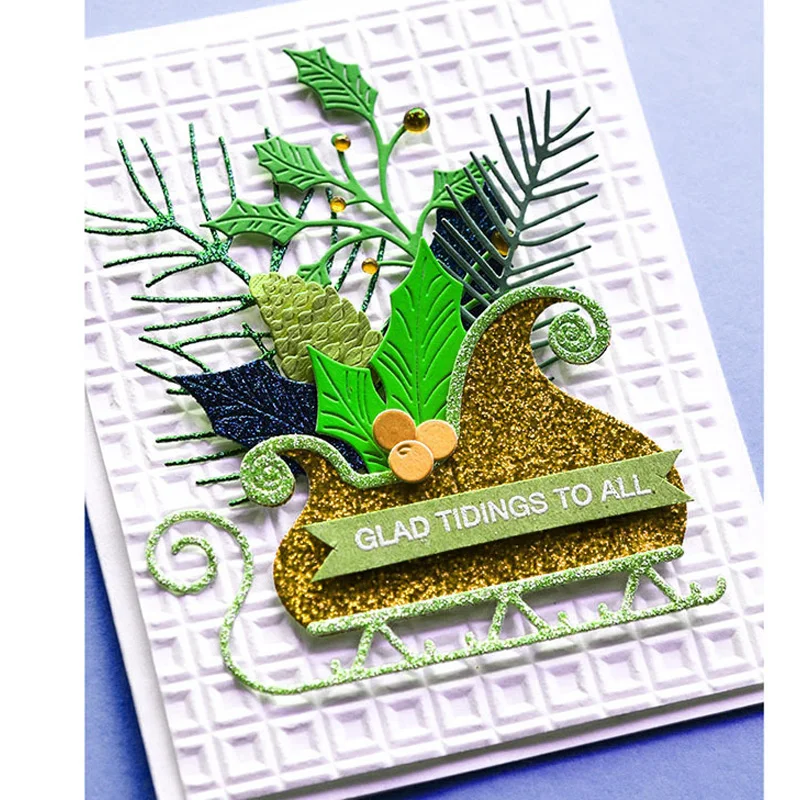 GREAT TIDINGS Metal Cutting Dies and Stamps For Scrapbooking 