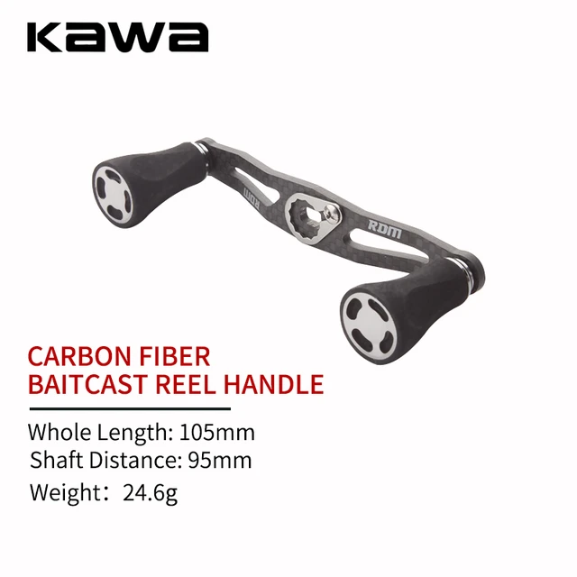 Kawa New Fishing Reel Handle Carbon Fiber With EVA Knob Hole Size 8*5/7*4mm  Length 105mm Fishing Reel Rocker Accessory Reel DIY - AliExpress