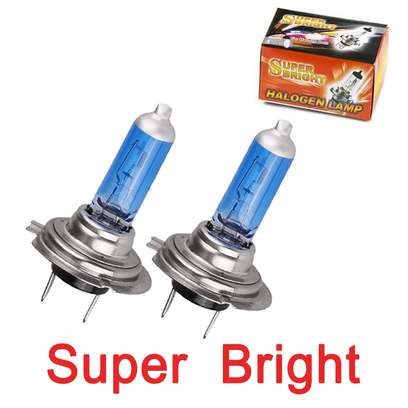 2pcs H7 Super Bright White Fog Halogen Bulb 55w Car Head Light Lamp 55w