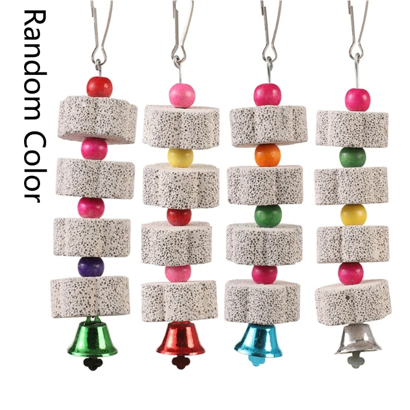 Parrot Molar Stone Parrot Grinding Stone Bird Cage Toy Bird Molar Toy Cage Accessories Chinchilla Squirrel C6UE
