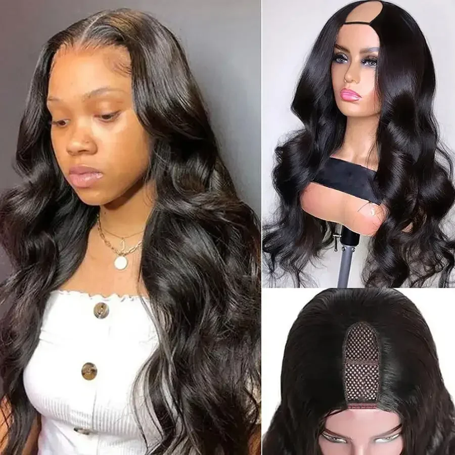 brazilian body wave u part wig