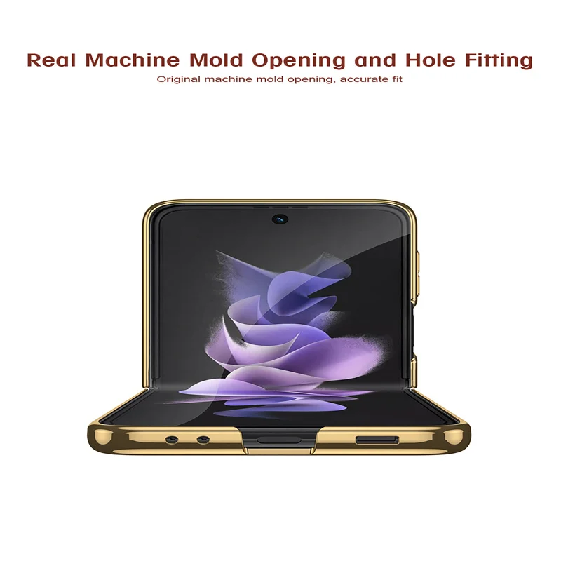 Nhẫn Giá Đỡ Ốp Lưng Dành Cho Samsung Galaxy Samsung Galaxy Z Flip 3 5G Bao Da Siêu Mỏng Bảo Vệ Có Giá Đỡ cho Samsung Flip3 kawaii phone case samsung