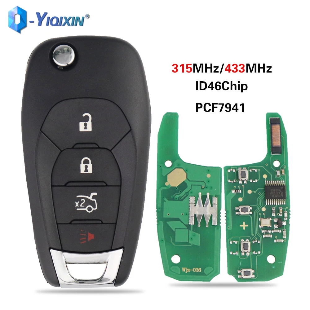 

YIQIXIN ID46 PCF7941 Folding Car Remote Control Key For Chevrolet Cruze Avo Malibu GM 2015+ Onix Cobalt Prisma Spin Trailblazer