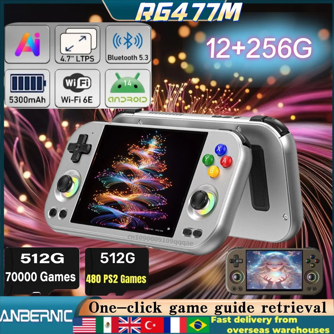 ANBERNIC RG477M RGスライド レトロ 携帯ゲーム機 ビデオ