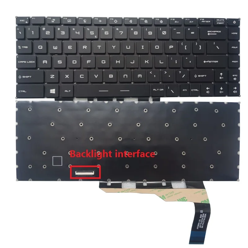 For Msi Gs66 Stealth 10Sd 10Sf Ge66 Raider 10Sf Ms-16V1 Ms-1541 Per-Key Colorful Backlight Version Us Laptop Keyboard