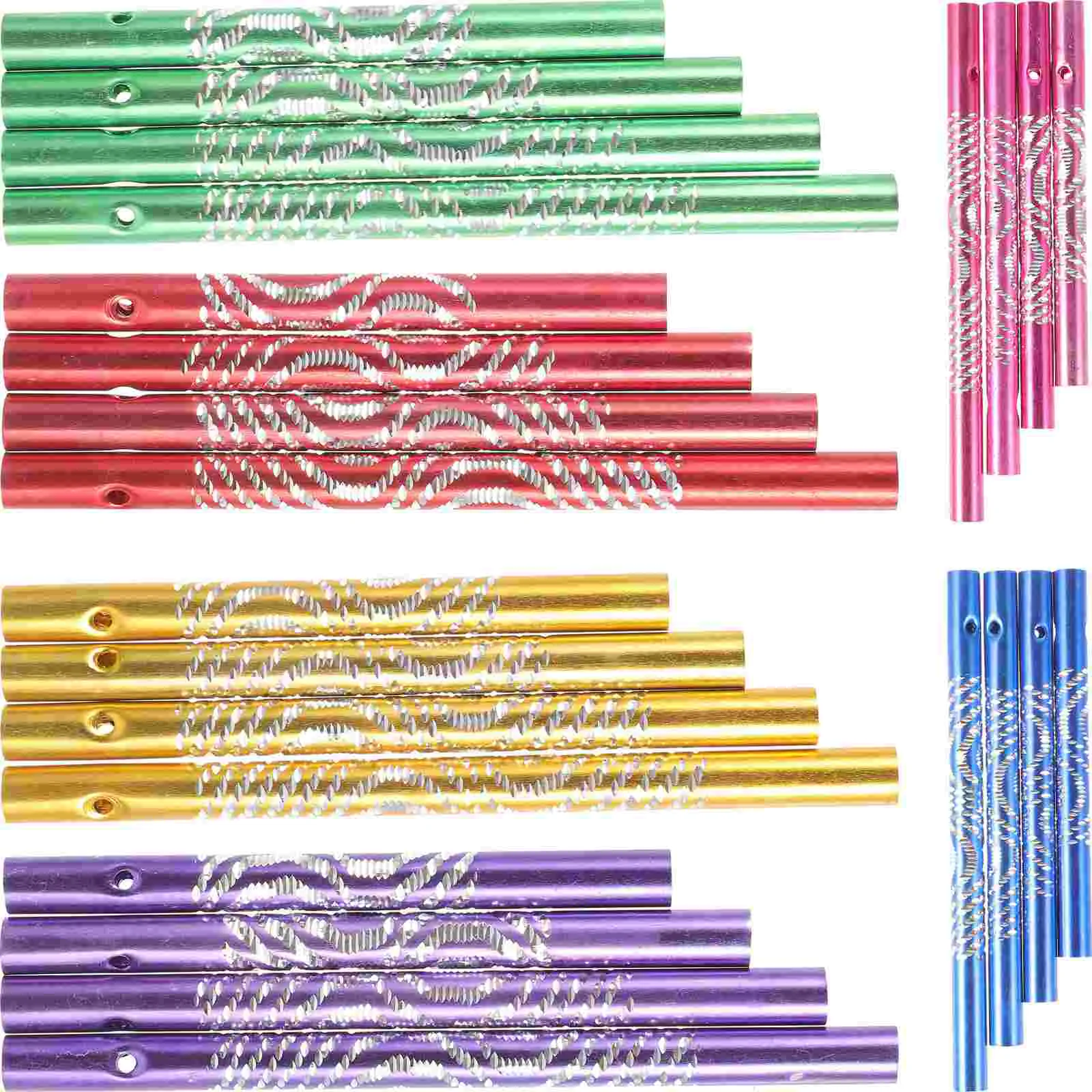 

24 Pcs Copper Wind Chimes Child Toys for Toddlers Tube Replacement Metal Parts