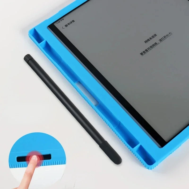 Premium Protective Case with Pencil Holder for 10.3 eBook, Slim Silicone Back Cover