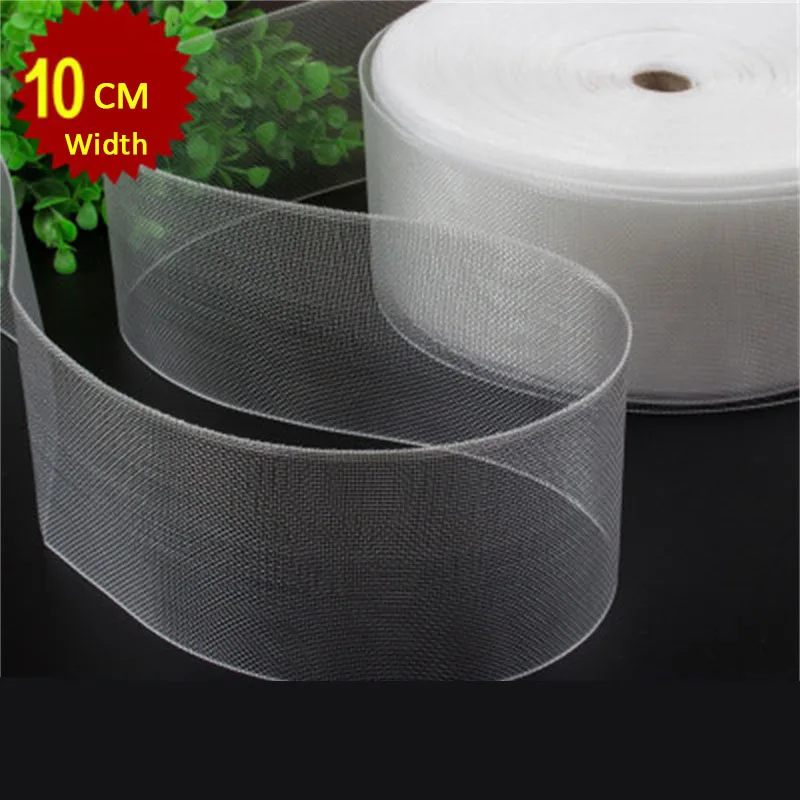 Tiyana Transparent Curtain Tape Border Pleat Trim Tape Ribbon Lace Grommet Header Curtain Accessories Rings 10meter 2 curtain accessories