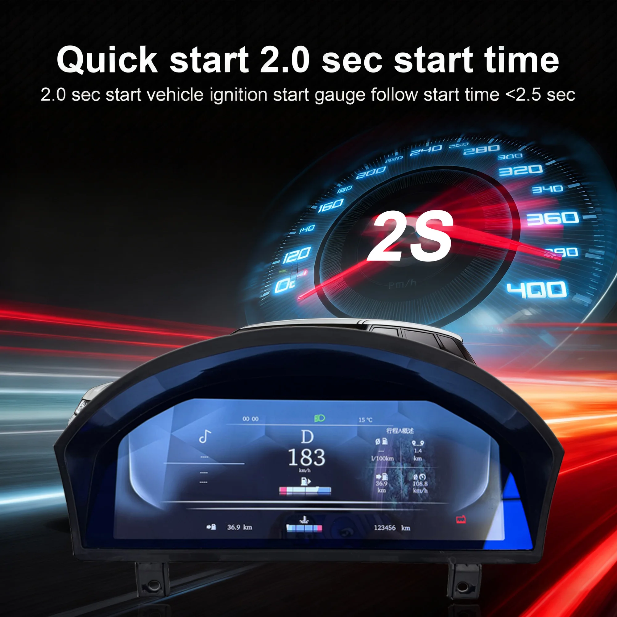 Digital Instrument Cluster For Land Rover Discovery 3 2004-2009/Range Rover Spor