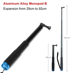 Waterproof Adjustable Selfie Stick Hand Grip Extension Monopod Pole - Yellow color