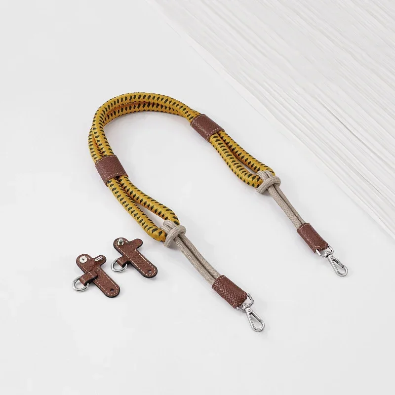 3Pcs/Set Bags Strap for Trend DIY Mini Bag Modified Strap Rope Free Punching 78cm Color Contrast Shoulder Strap Accessories