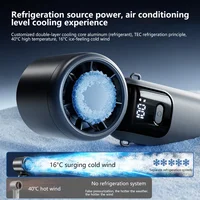 Ventilateur portable Lenovo Ice Cooling à 100 vitesses, turbo, USB, pliable/suspendable pour extérieur, rafraîchissement rapide, compresse de glace 3
