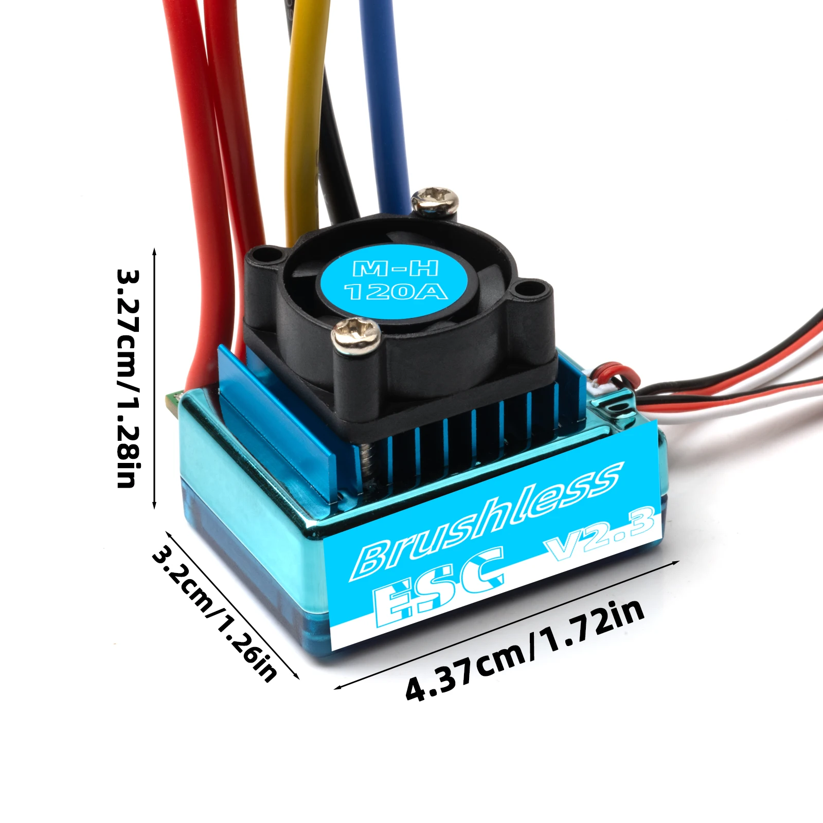 High-Performance Brushless Motor with ESC Speed Controller for RC Racing Vehicles
