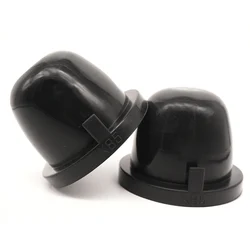 Universal Rubber Car Headlight Bulbs Dust Cover, Set of 2 - Enhanced LED/HID Seal Cap (Inner 85mm)