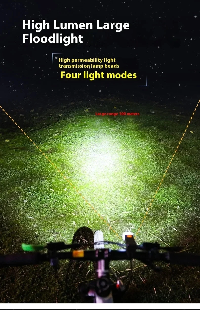 Bike LED Light Highlight Bike Front Lamp USB Recharge MTB Headlighty Waterproof