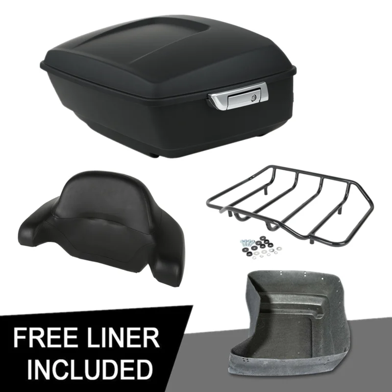Portaequipajes Trasero Cromado Para Harley Touring – Compatible 1984-2023, Fácil Instalación