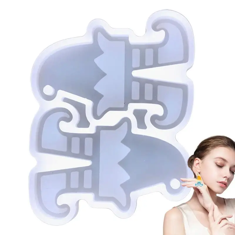 

Christmas Resin Molds Silicone Christmas Jewelry Epoxy Mold Silicone Earrings Molds Earring Pendant Resin Mold Making Casting