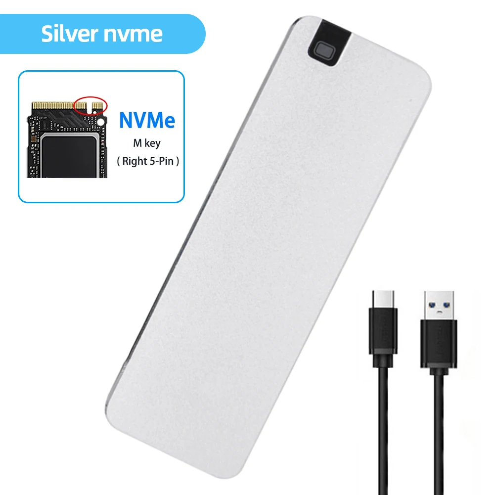 M.2 NVME NGFF SSD ̽ ָ Ʈ ̺ Ŭ, USB 3.2 GEN2 ϵ ̺ ̽, 2230 2242 2260 2280 SSD, 10Gbps