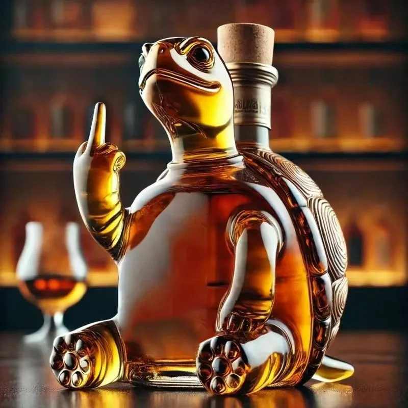 Whiskey-Dekanter 'Holy Water' – Sarkastisches Geschenk Für Männer, 750 Ml, Mit Glasstopfen