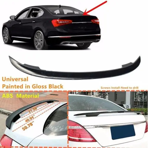 

Fit For 14-16 Kia Cadenza ABS Plastics Spoiler Trunk Sedan Universal Rear Wing Body Kit Accessories