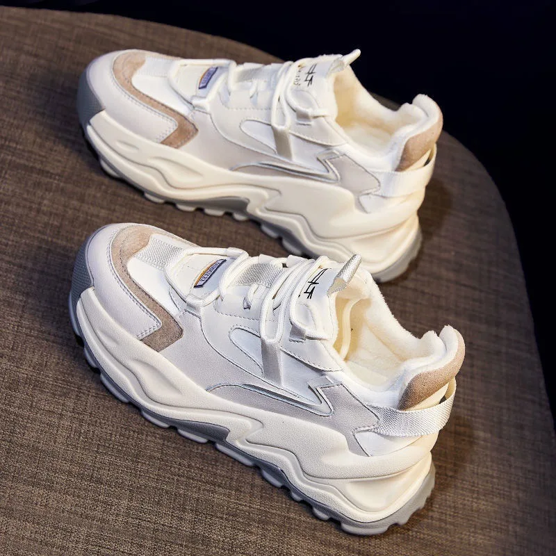 

Кроссовки женские на платформе, Вулканизированная подошва, дышащие спортивные, повседневная весенняя обувь, осень