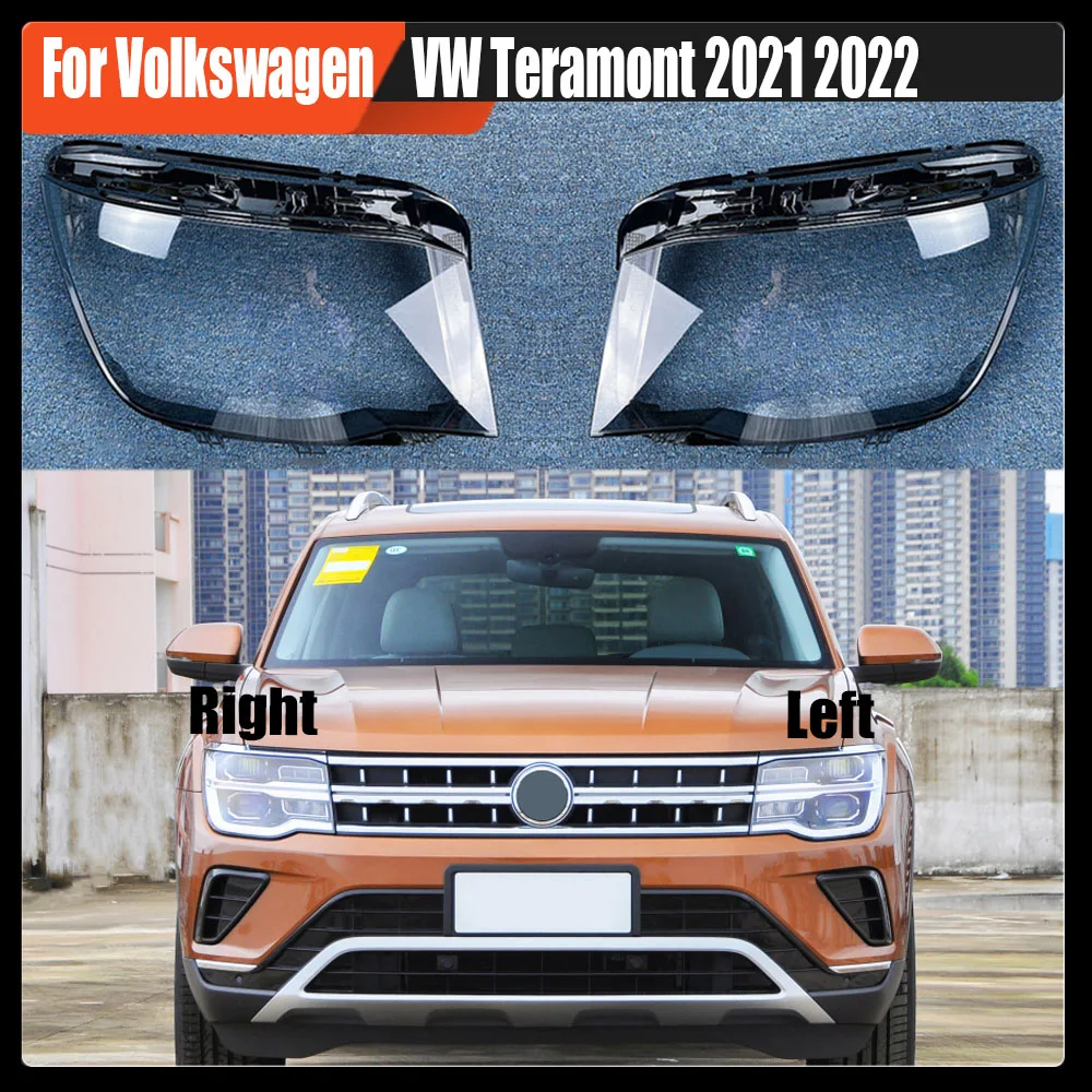 

For Volkswagen VW Teramont 2021 2022 Headlamp Cover Lampshade Lamp Shade Headlight Shell Lens Plexiglass Auto Replacement Parts