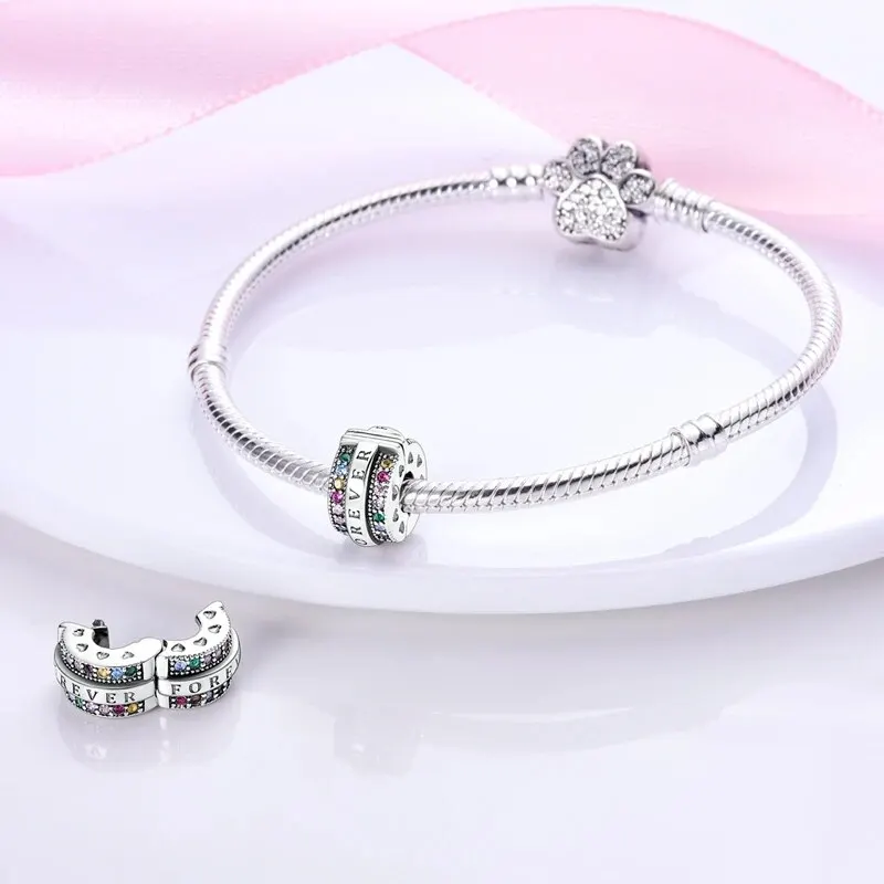 Sterling Silver Jewelry 925 Sterling Silver Beads Pendant Fit Pandora Charm Bracelet Butterfly Moon Star Luminous DIY Making