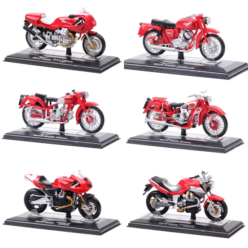 One Pcs 1/24 Scale Tiny Moto Guzzi Airone Sport Zigolo Falcone Breva V1100 Daytona 1000 Plastic Motorcycle Models Starline Bike 1