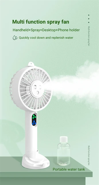 mini hand fan with water