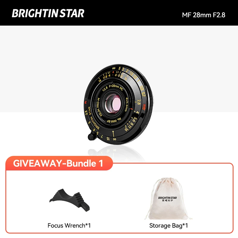 ブライトインスター 28mm F2.8 フルフレーム マニュアルフォーカス