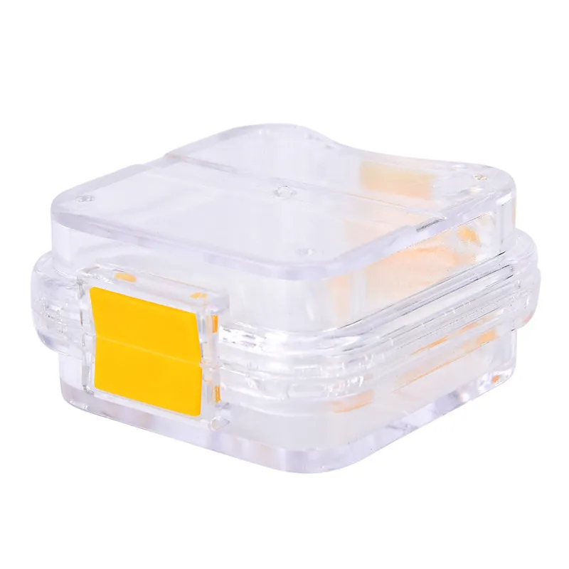 1pc Membrane Plastic Denture Storage Tooth Protector Box Transparent Denture Case With Inner Film