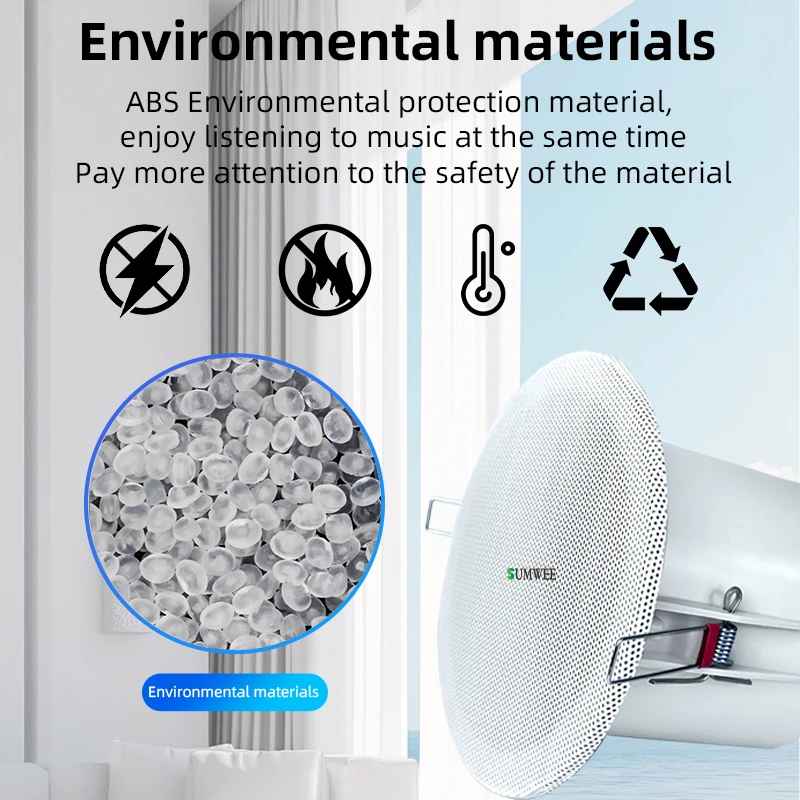 3 بوصة 10 واط جدار السقف مكبرات الصوت 8 أوم مقاومة...