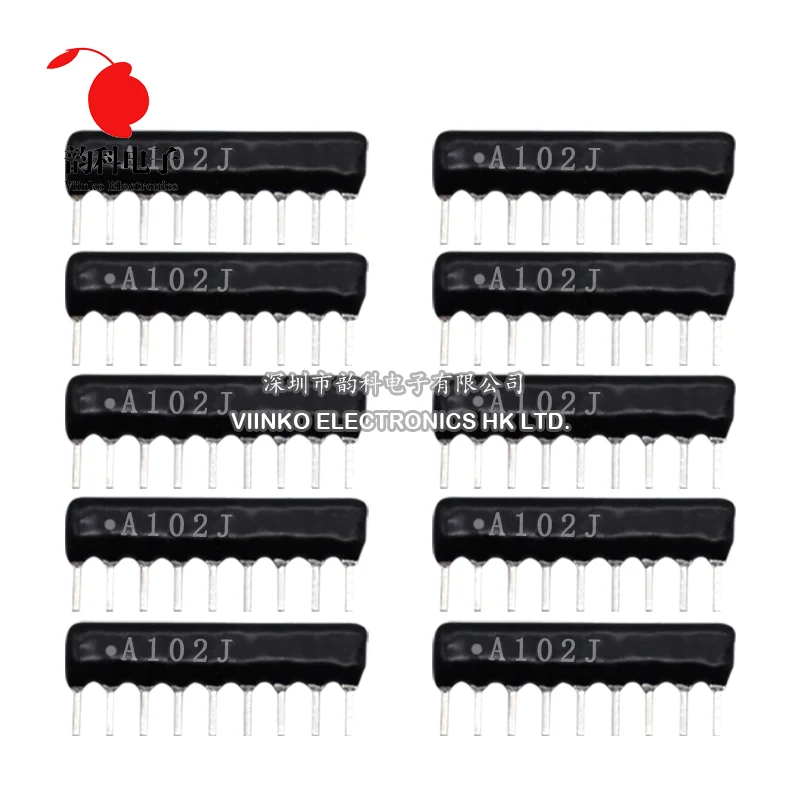 Network Resistor Array 9PIN 8PIN 7PIN 6PIN 5PIN DIP 100 220 470 680 1K 1.2K 1.5K 2K 2.2K 4.7K 5.1K 10K 100K ohm 10pcs