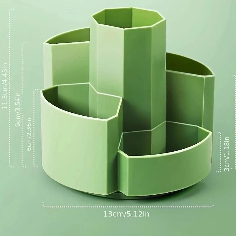 Pencil Pen Holder 7 Slots 360 Degree Rotating Desk Organizer Desktop Storage Stationery Supplies pen holder desk organizer pen and brush holder