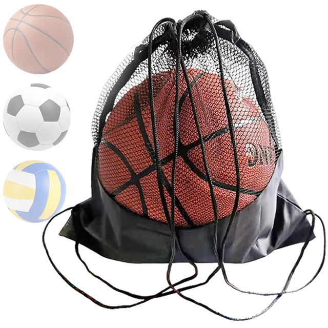 Portable Basketball Mesh Bag, Football, Soccer Storage Backpack, Outdoor Volleyball, Ball Storage Bags