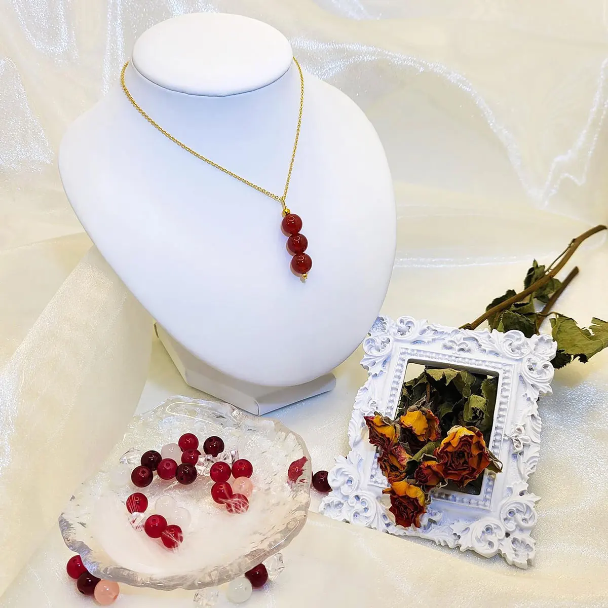 300 Perline In Vetro Giallo Per Gioielli Fai Da Te – 8mm, Luminose, Con Corda Elastica E Perline Spaziali – Ideali Per Bracciali E Collane